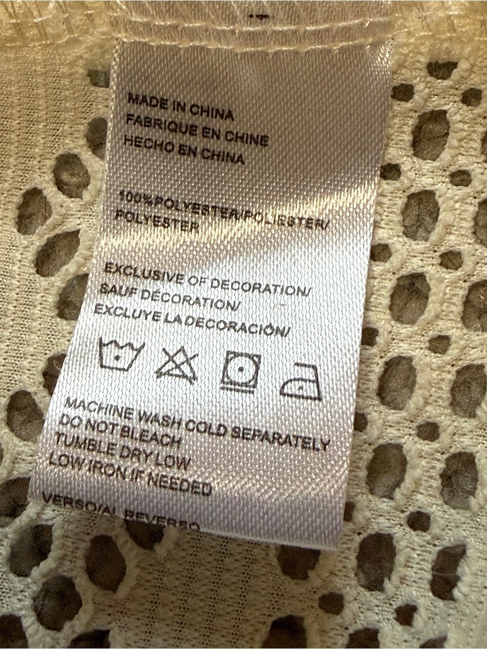 Isla Bonita Maxi Cover-Up Dress in Cream- L/XL - Picture 6 of 6